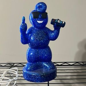 Vintage Crest toothpaste telephone.  Blast from the past. 80’s memorabilia. Blue